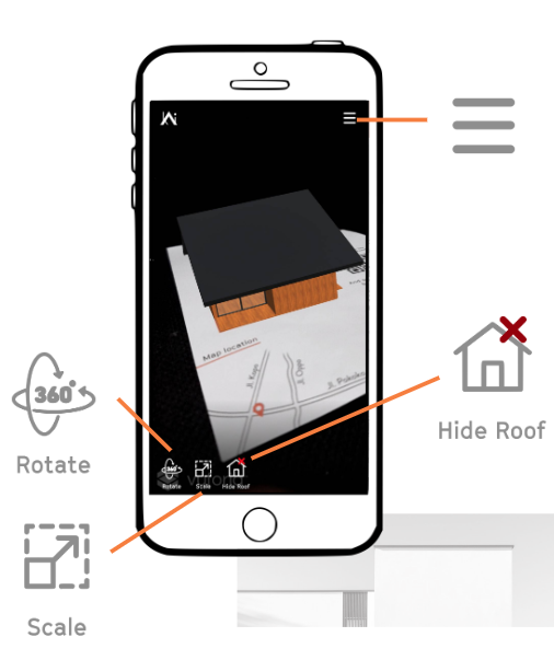 A 3d viewer made with Unity to view real estate mockups